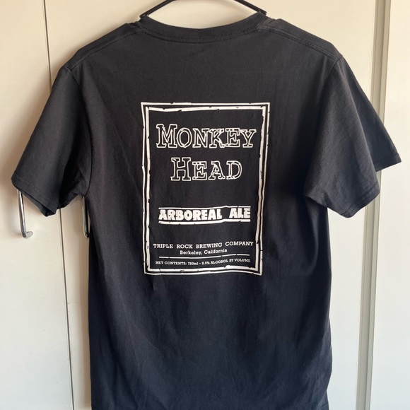 Triple rock brewery, Berkeley, California. Black, Small graphic T-shirt. - Picture 2 of 5